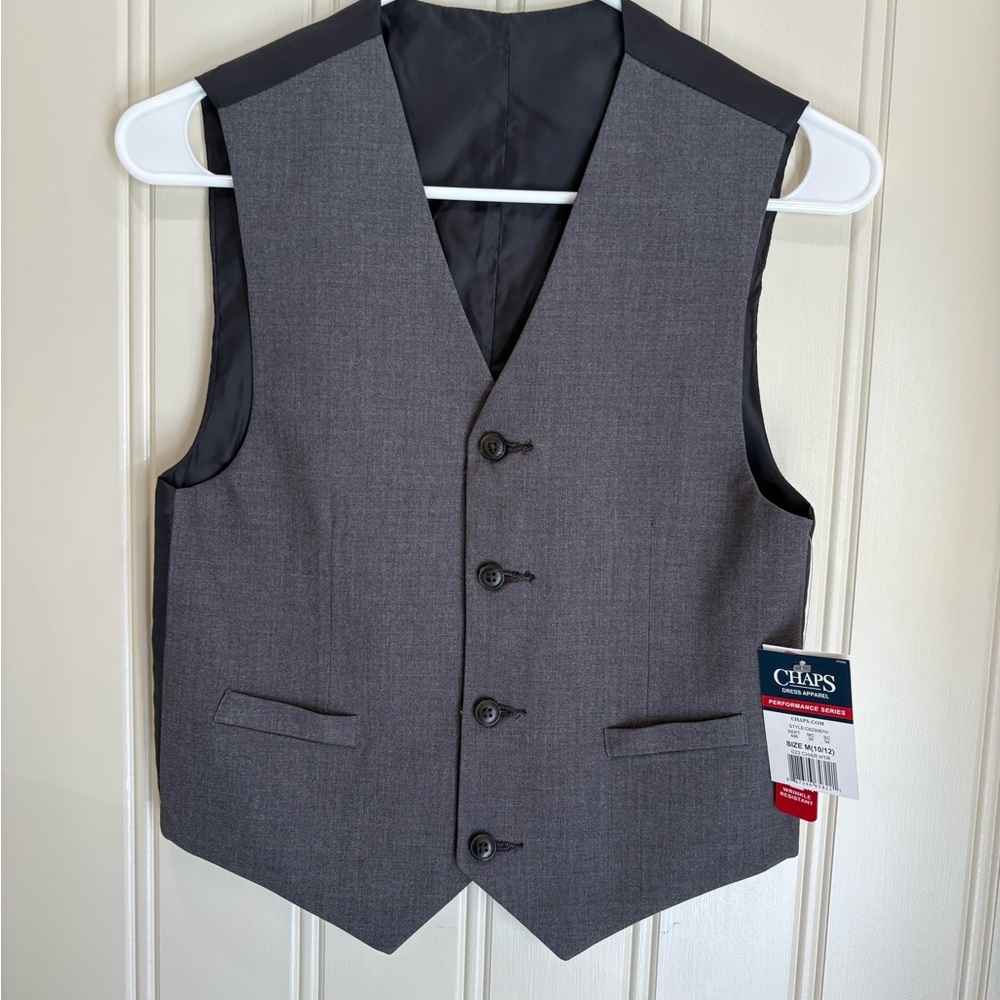 Chaps Charcoal Kids Vest